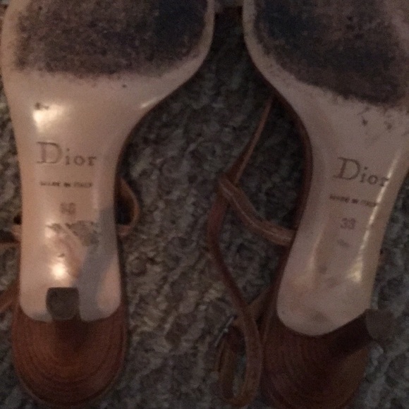 Christian Dior CD logo strapped pinup sandals 36 - Picture 3 of 7